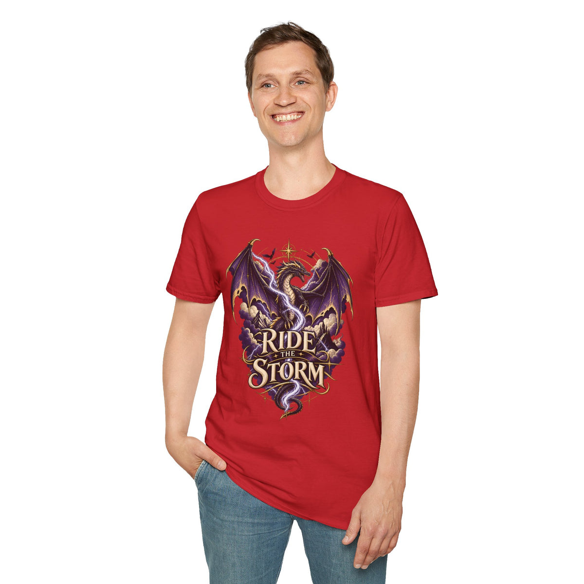 Ride the Storm | Fourth Wing Book Inspired Dragon T Shirt