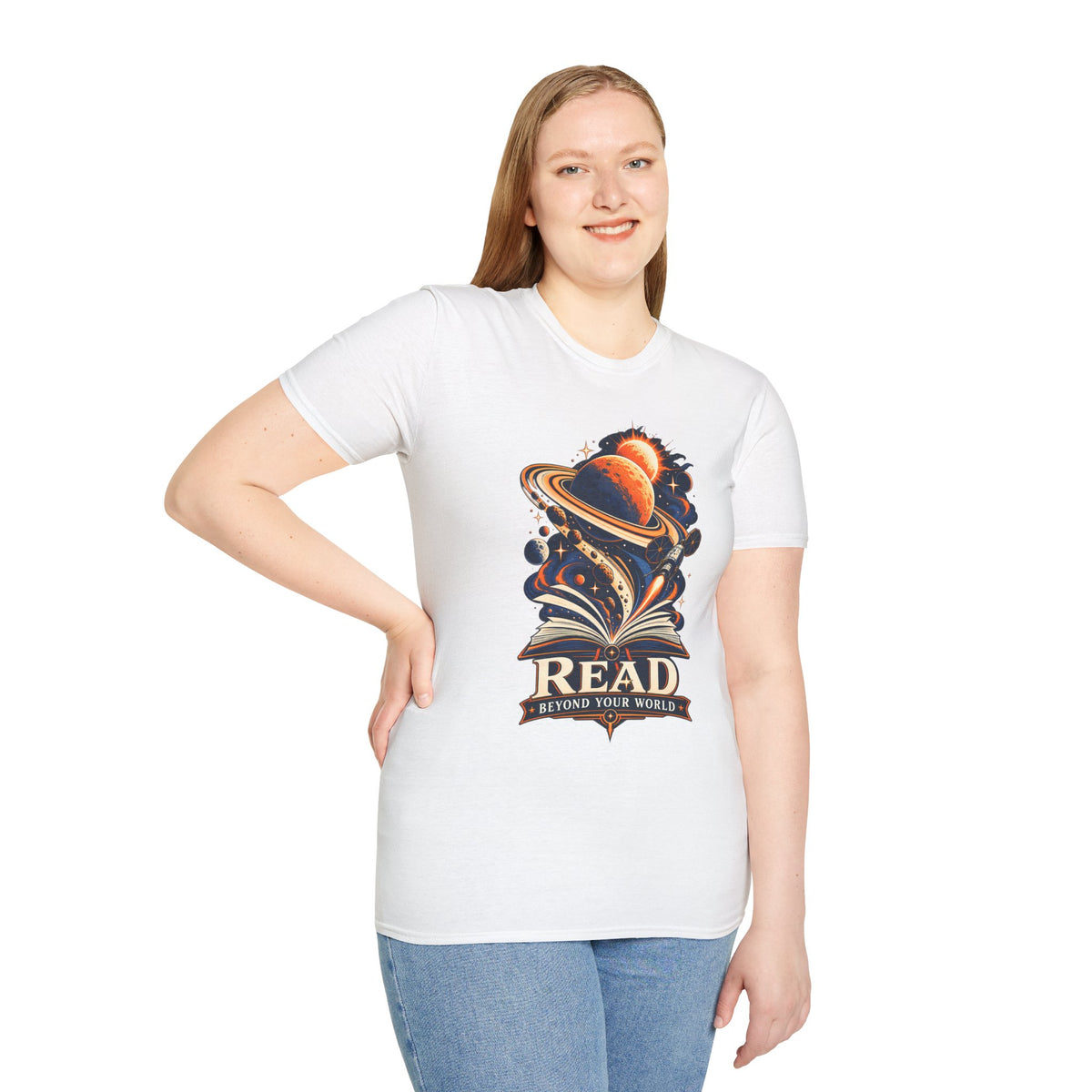 Read Beyond Your World | Book and Space Lovers T-Shirt | Project Hail Mary Inspired
