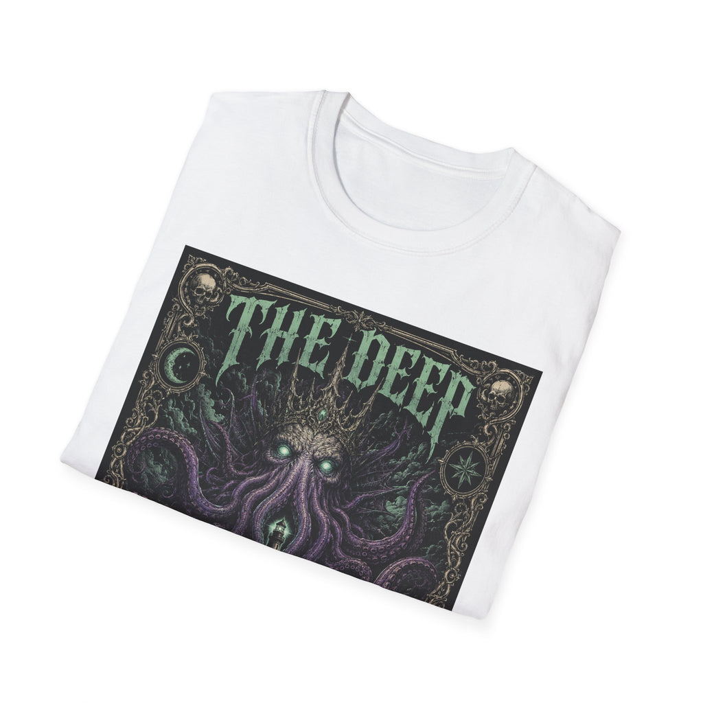 The Deep Remembers T-Shirt — Nautical Cthulhu Horror Graphic Tee