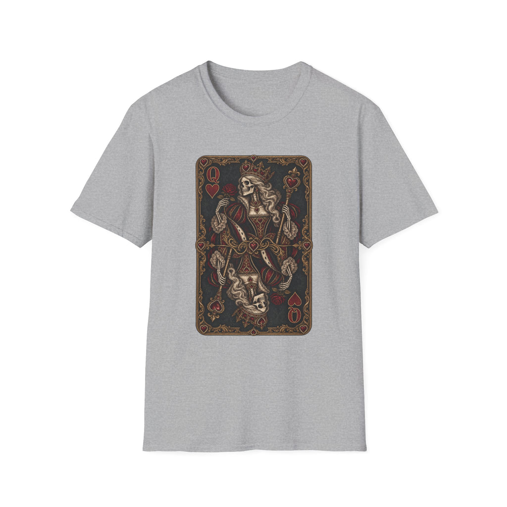 Queen of Hearts | Vintage | Playing Card | Dark Tee