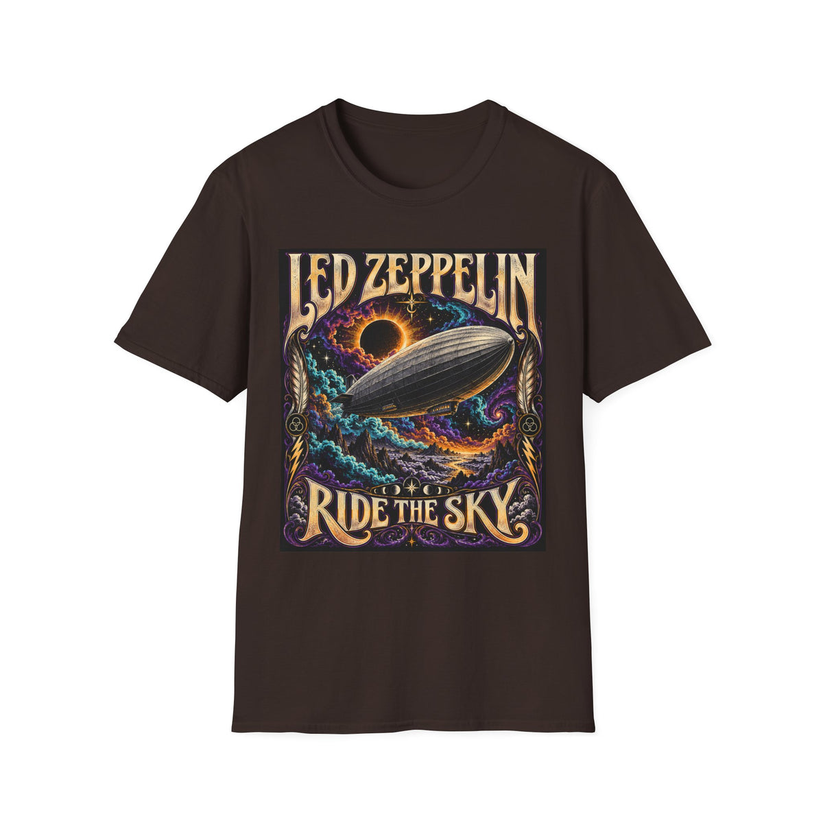 Led Zeppelin "Ride the Sky" Graphic T‑Shirt — Classic Rock Band Tee