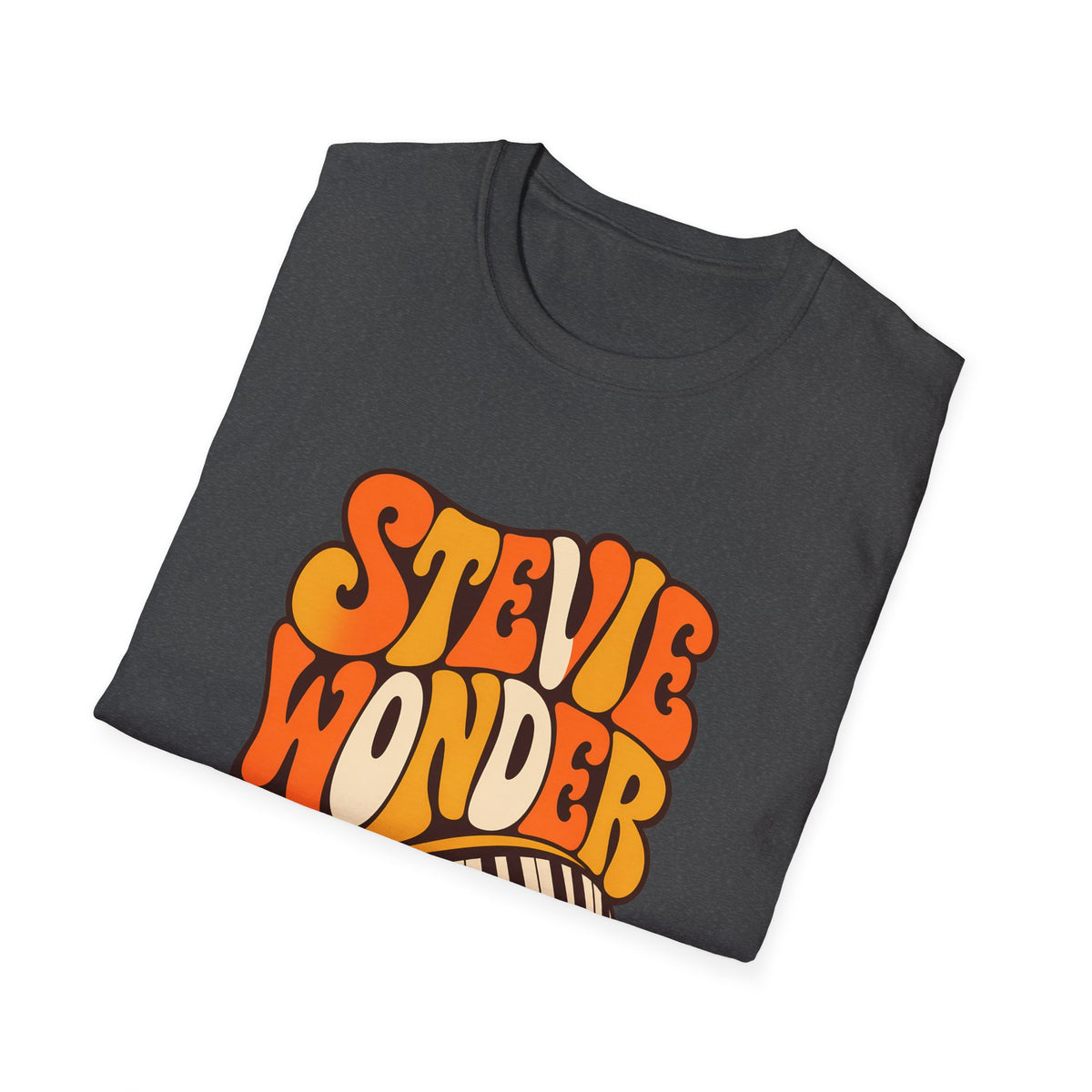 Stevie Wonder Piano Psychedelic Retro Band T-Shirt