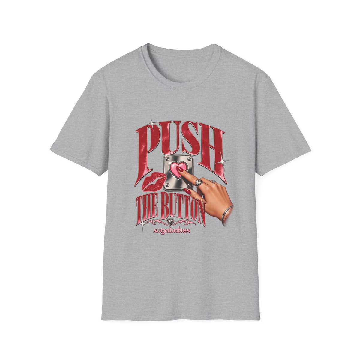 Push The Button | Sugababes | Retro Pinup Button Design