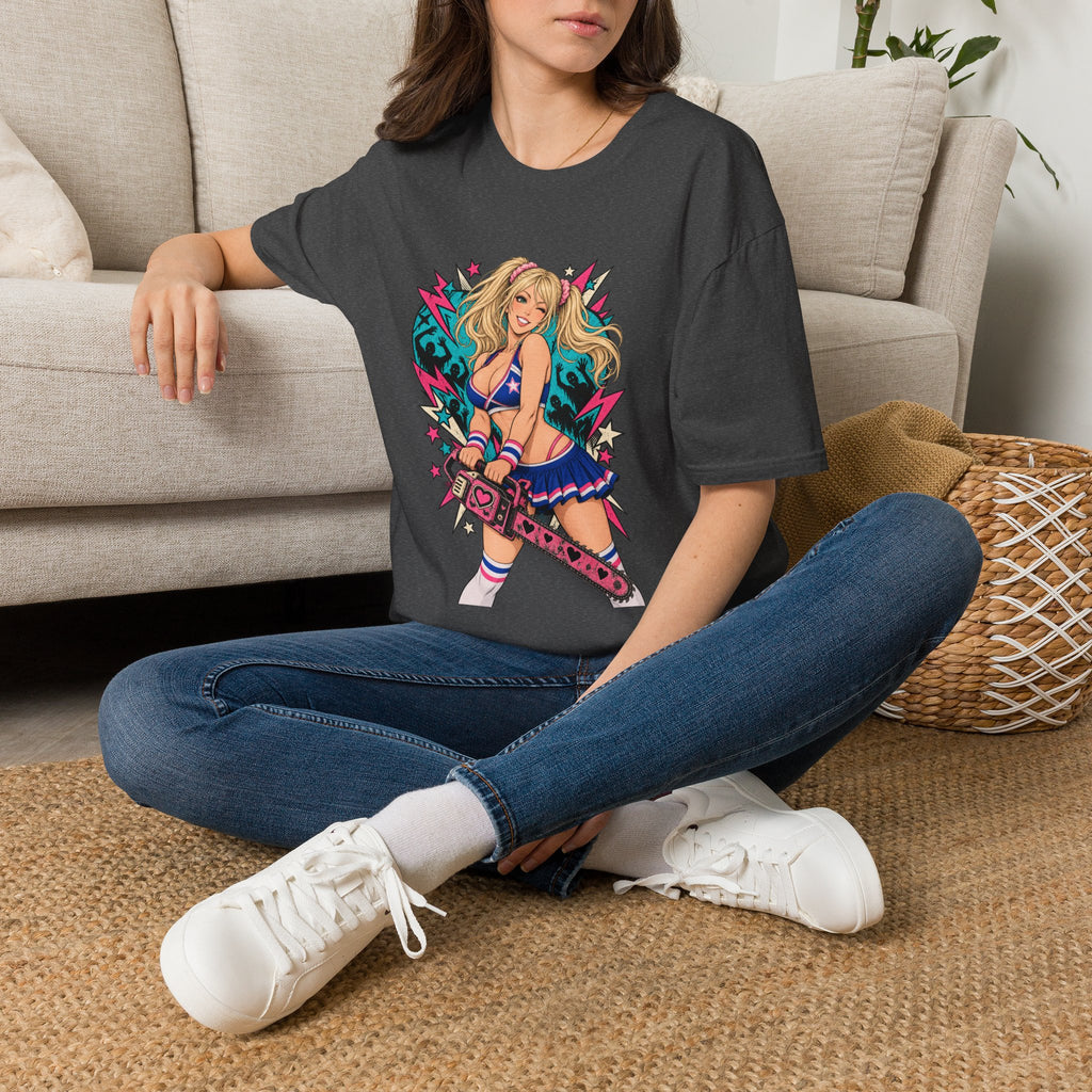 Juliet Starling | Lollipop Chainsaw | Zombie Game | Sexy Pin Up Girl T Shirt
