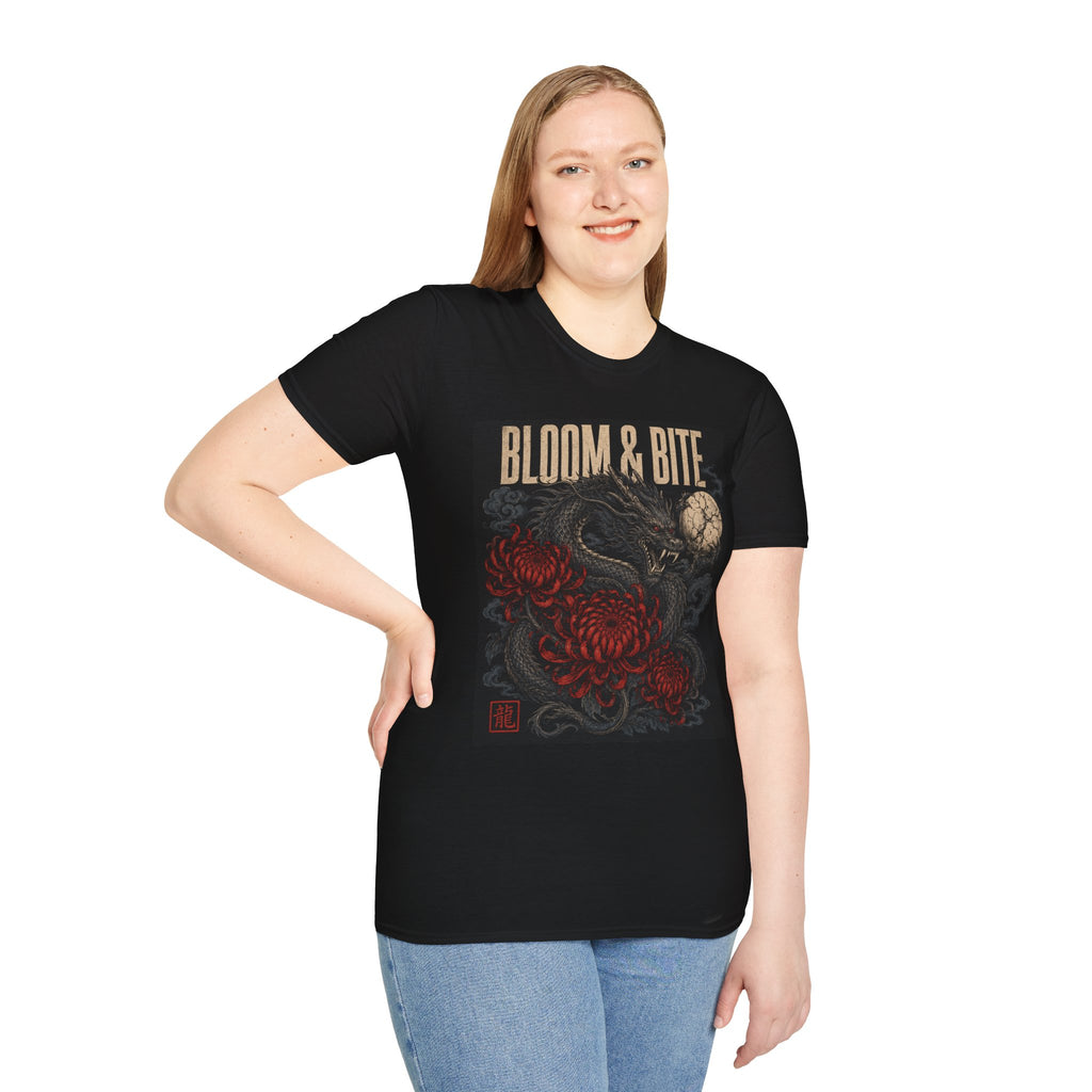 Bloom & Bite Dragon Floral Graphic Tee