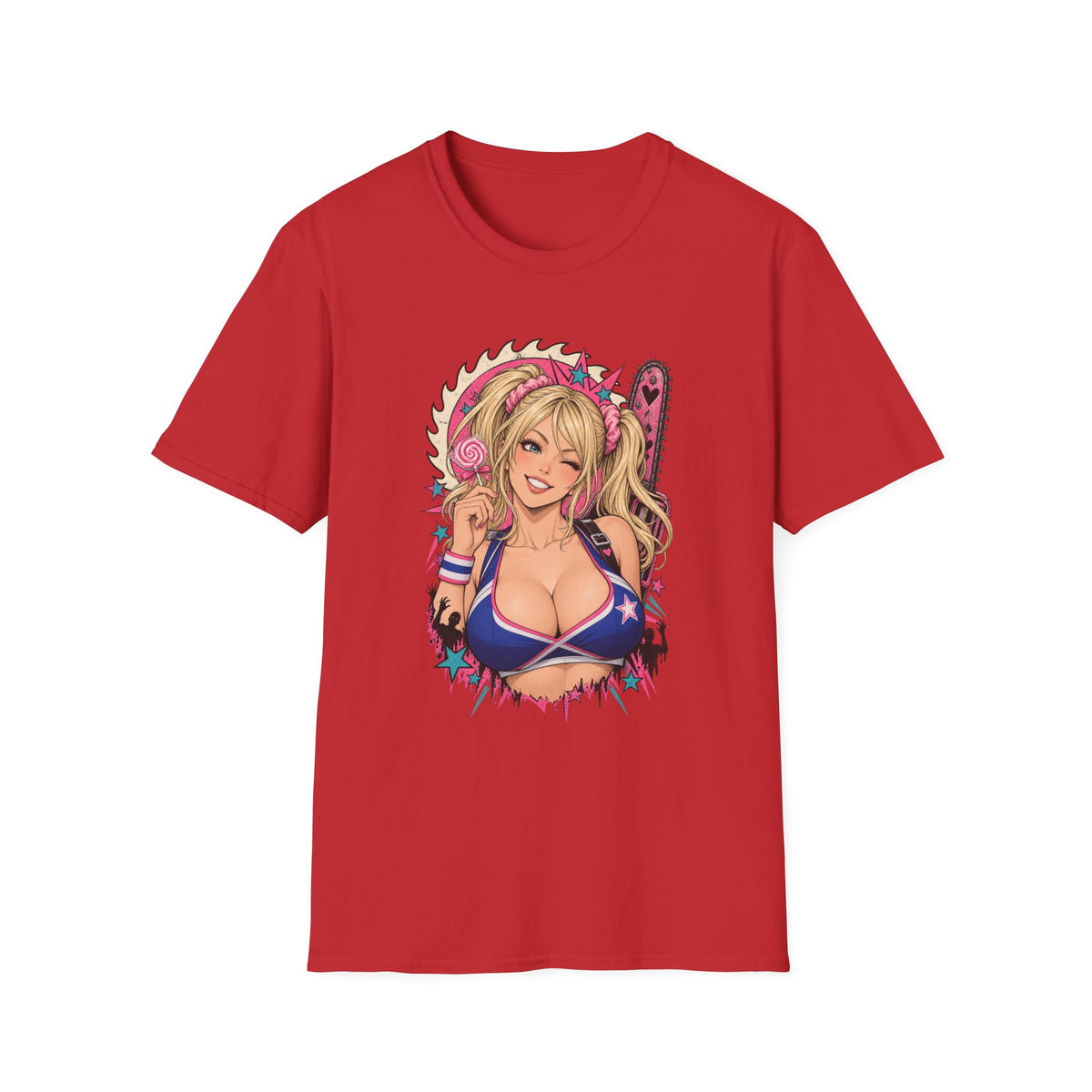 Juliet Starling | Lollipop Chainsaw Game | Sexy Pinup Chainsaw Girl T-Shirt