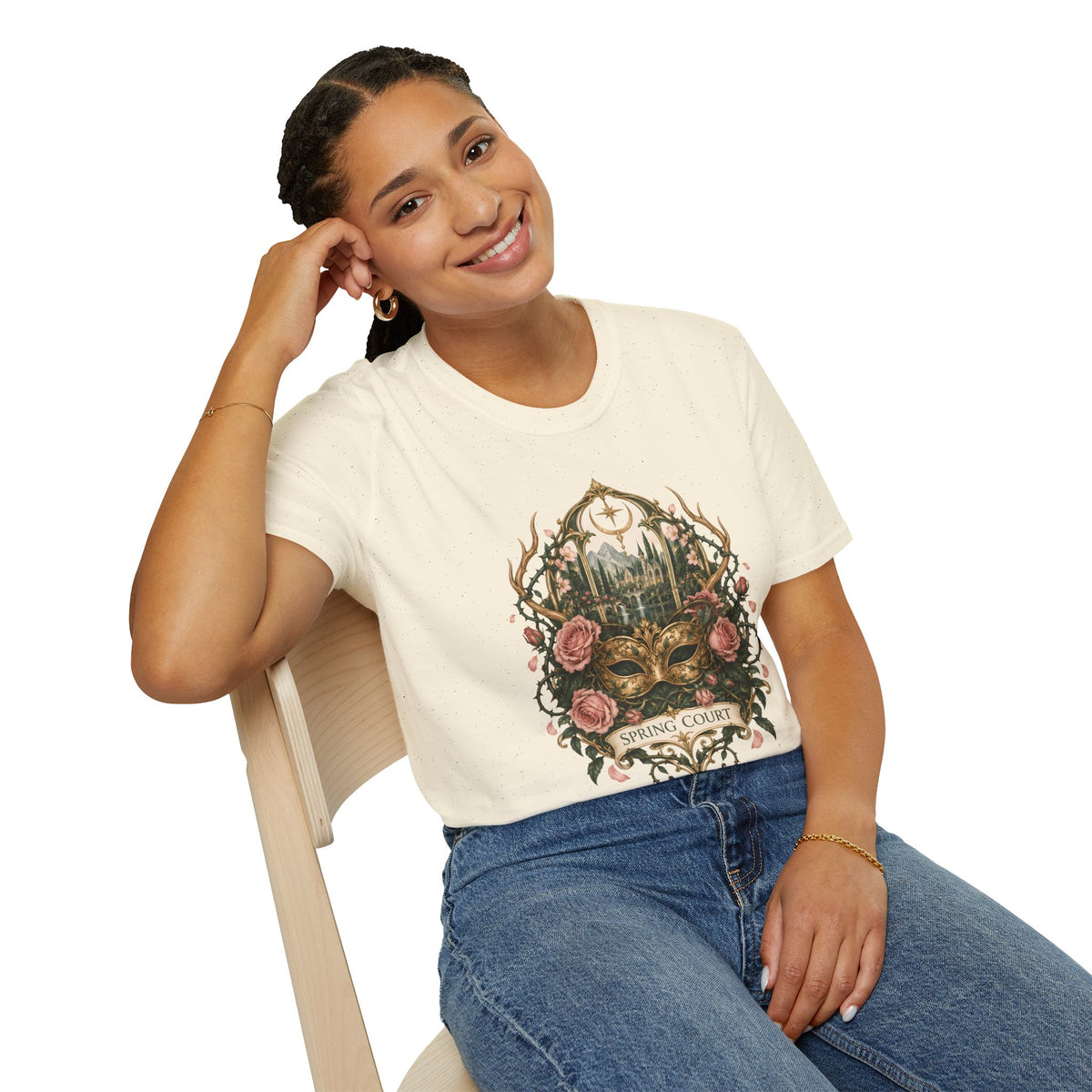 Spring Court | ACOTAR Book Floral Masquerade T-Shirt