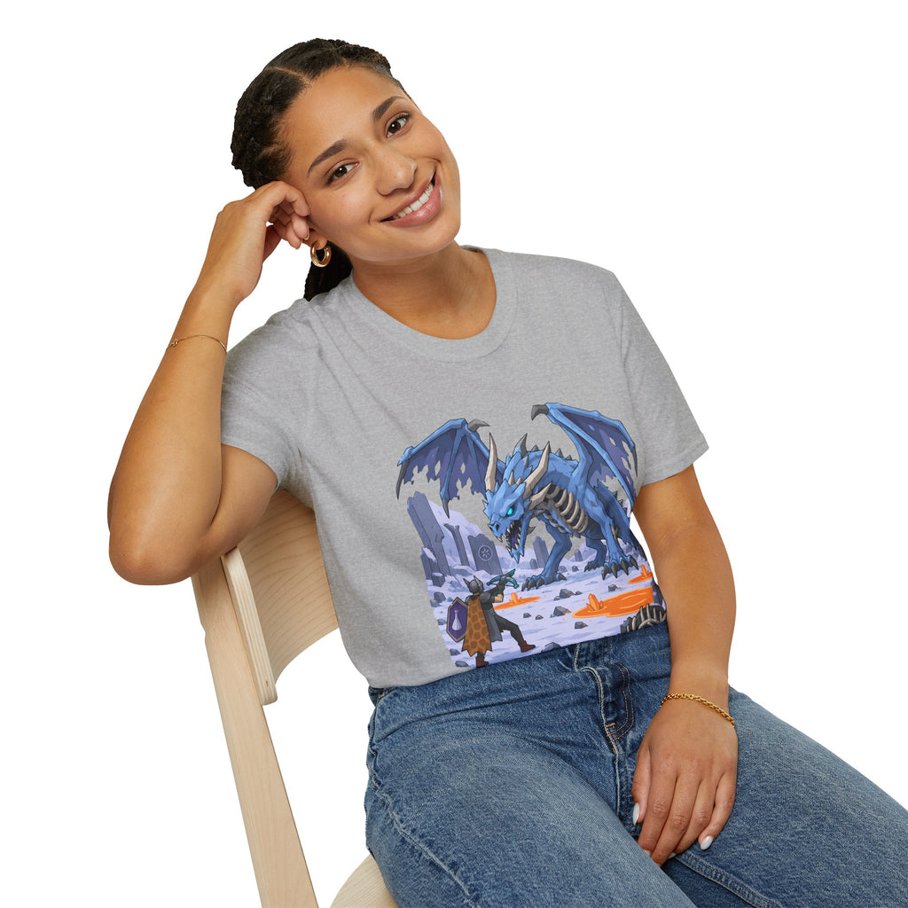 Vorkath Blue Ice Dragon T-Shirt - Fantasy Dragon Graphic Tee