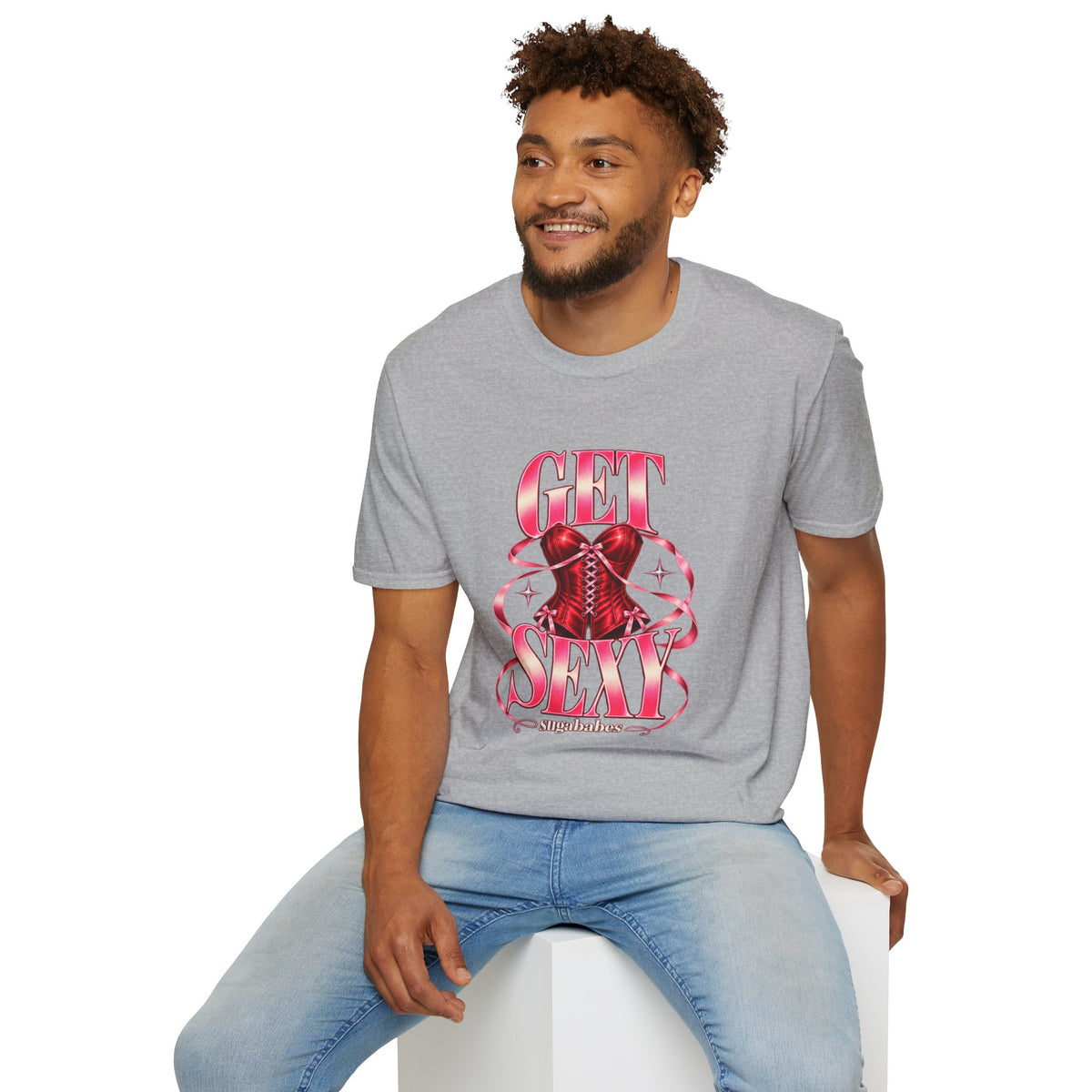 Get Sexy | Sugababes | Corset Retro Pink Y2K Vibe Graphic T Shirt