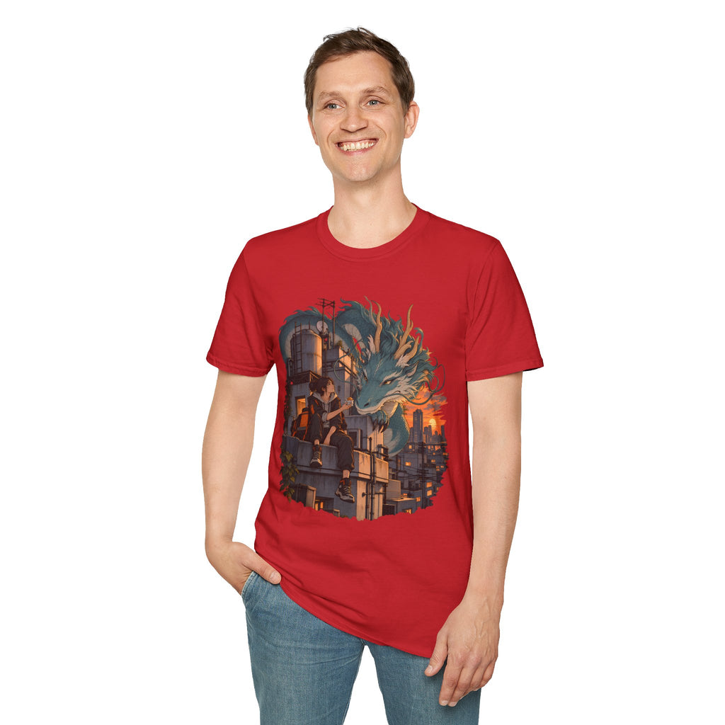 Serpent Cityscape | Urban Japanese Dragon T-Shirt