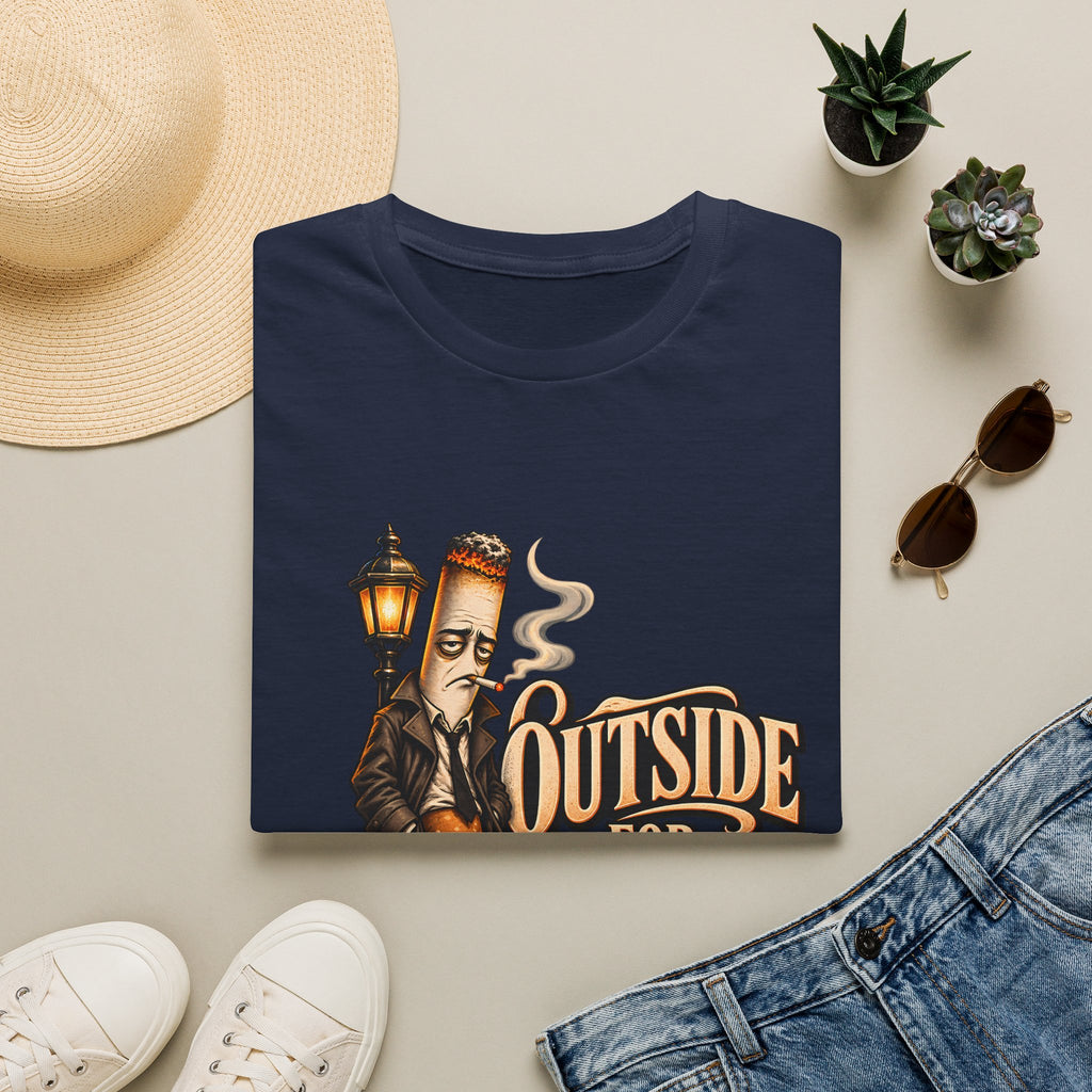Outside for Character Development | Humorous Vintage Cigarette Graphic