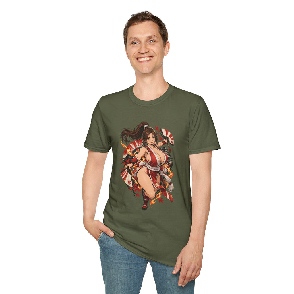 Mai Shiranui | Fatal Fury | Anime Style Pin up Girl Warrior T-Shirt