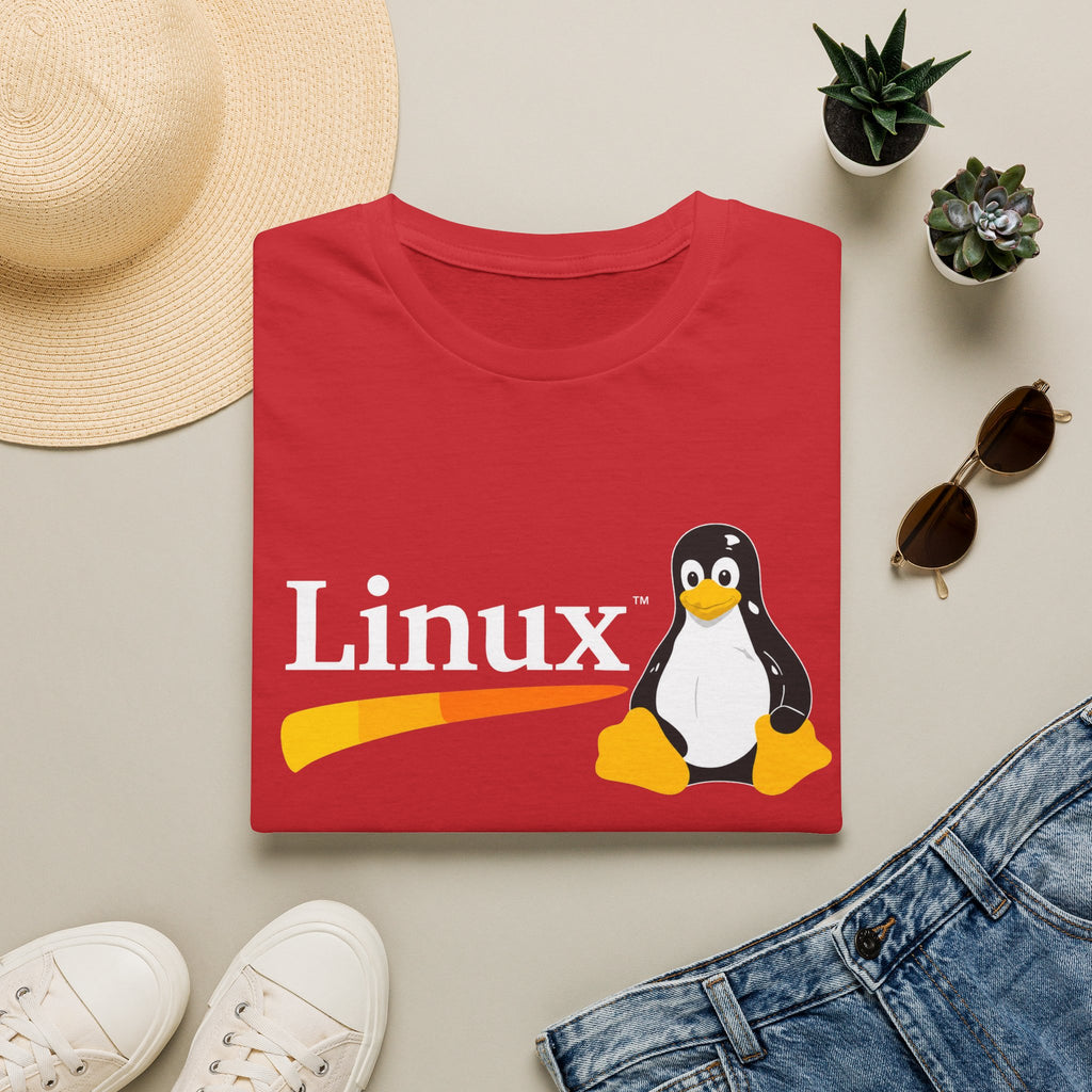 Linux Penguin Logo T‑Shirt — Retro Tech Tee for Developers & Open Source Fans