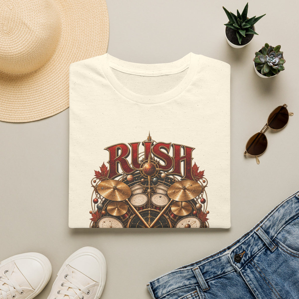 Rush | Rhythm of the Cosmos | Drummer Graphic Prog Band T-Shirt