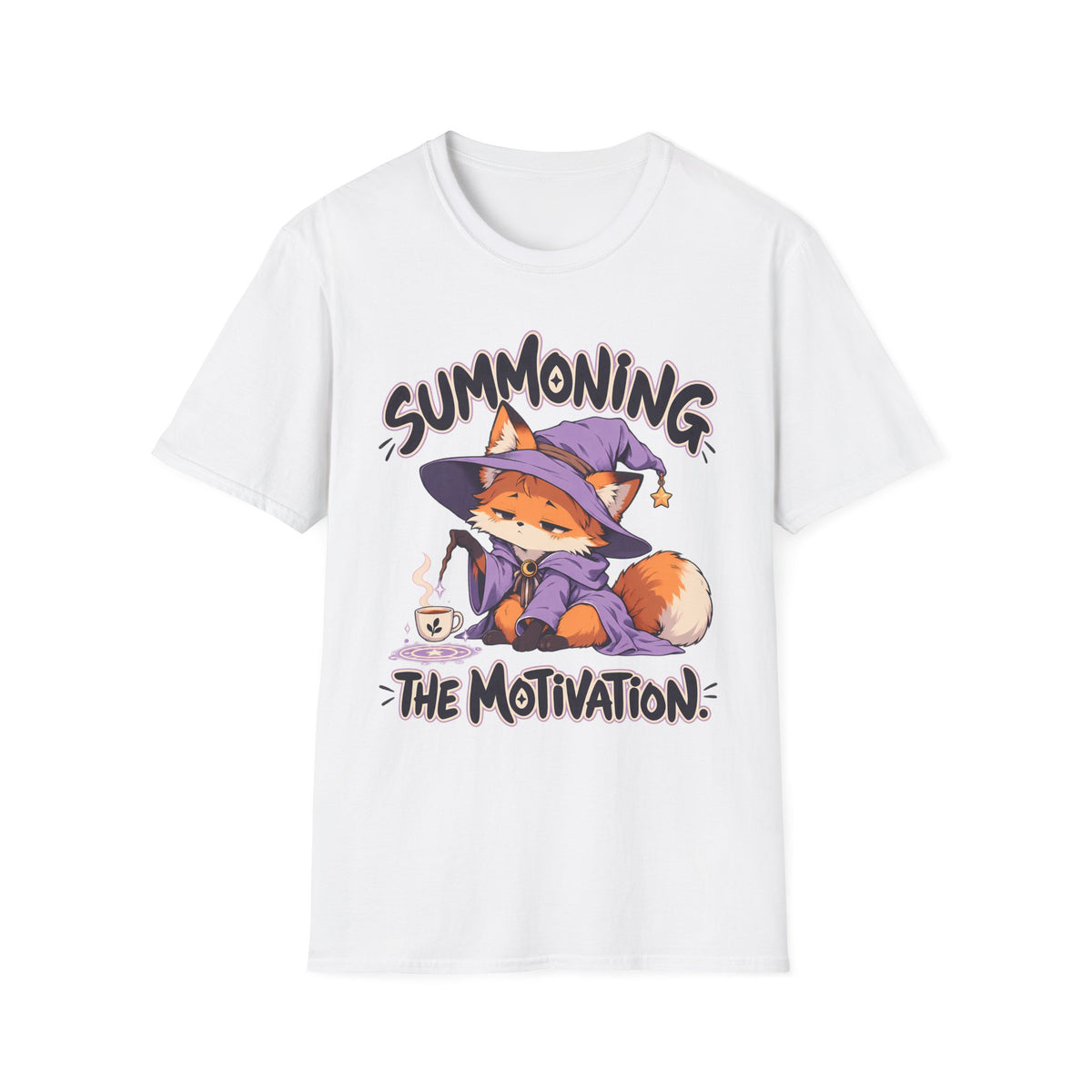 Summoning The Motivation | Cute Anime Fox T-Shirt