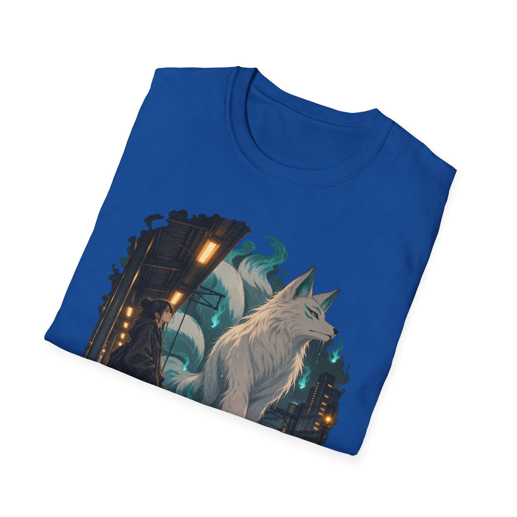 Wolf in the Rain | Last Train Home T-Shirt | Urban Nightscape Graphic Tee