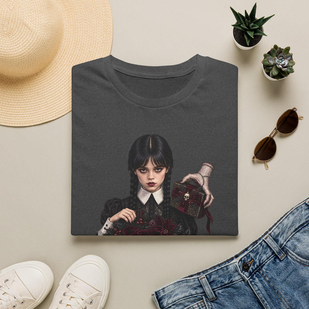 Wednesday Addams | Gothic Chrismtas Portrait T-Shirt