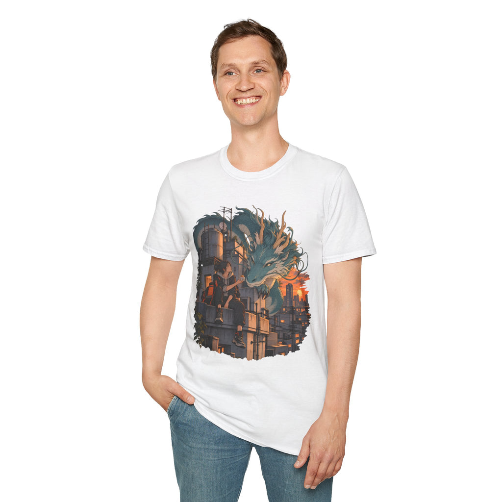 Serpent Cityscape | Urban Japanese Dragon T-Shirt
