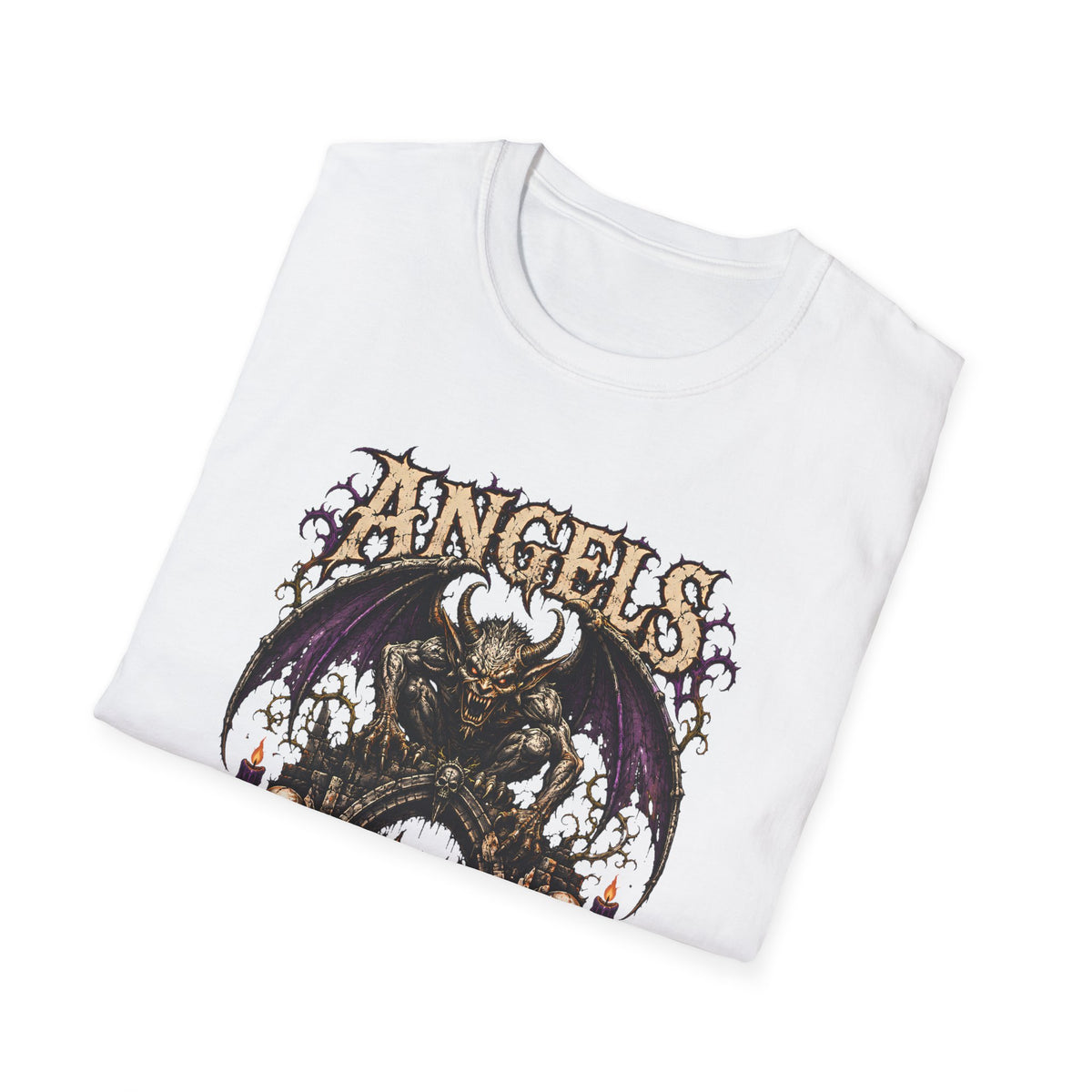 Angels Need Not Apply Gothic Demon Graphic Tee