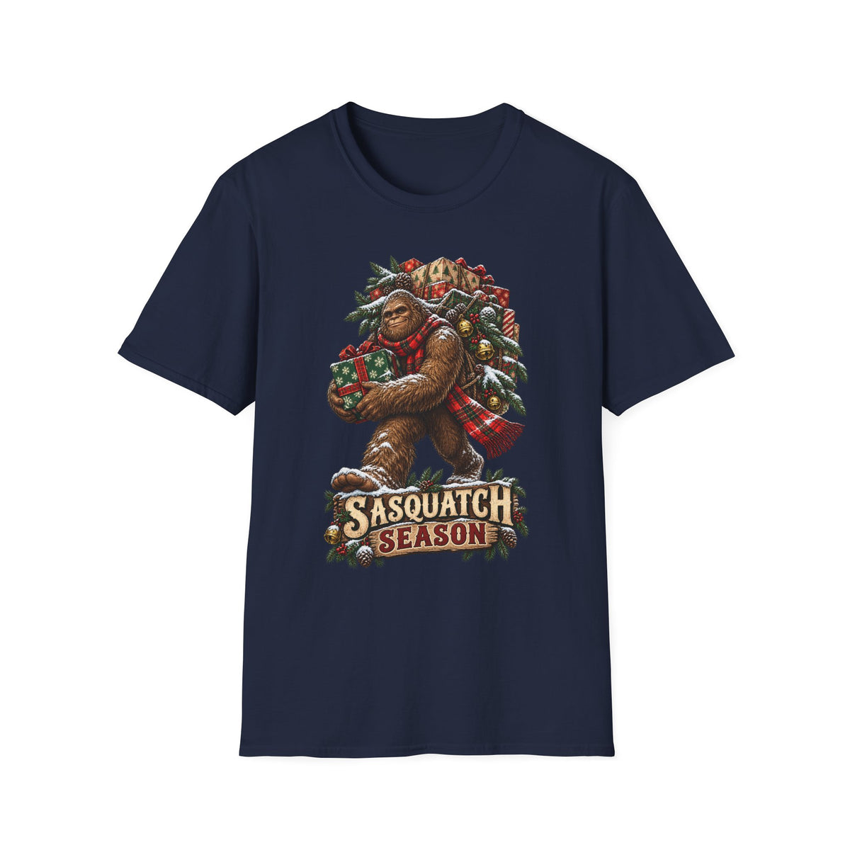 Bigfoot Chrismtas | Sasquatch Season Christmas T-Shirt