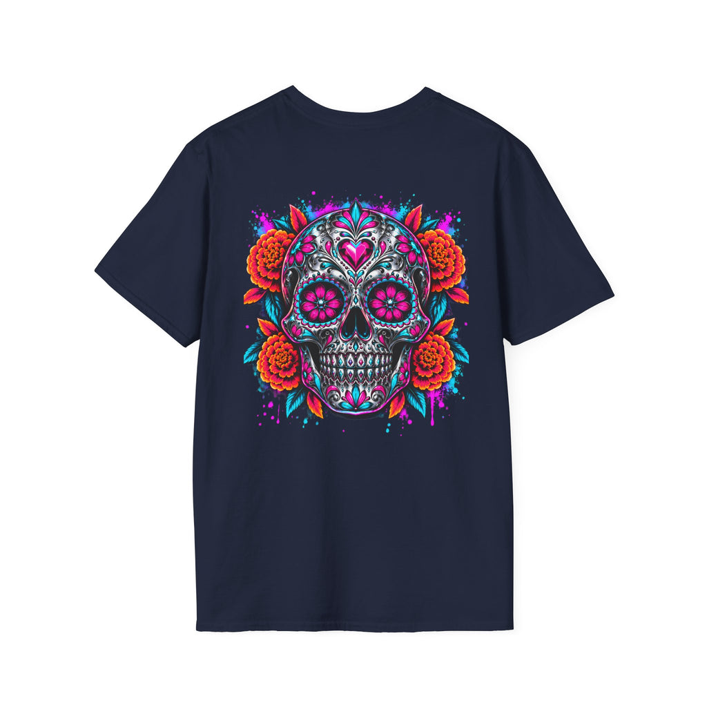 Sugar Skull | Colourful | Day of the Dead |  Floral Skull Tee