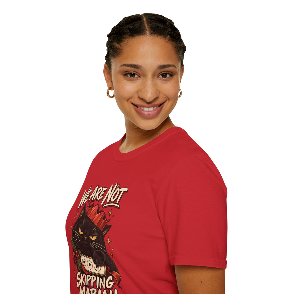We Are Not Skipping Mariah | Mariah Carey Cat Fan Christmas Holiday Tee