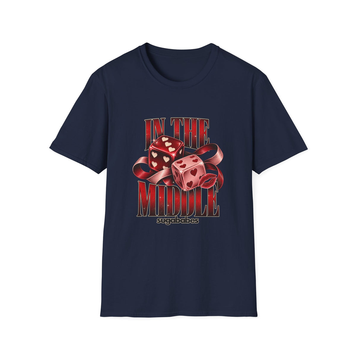 In The Middle | Sugababes | Retro Red Dice Graphic T Shirt