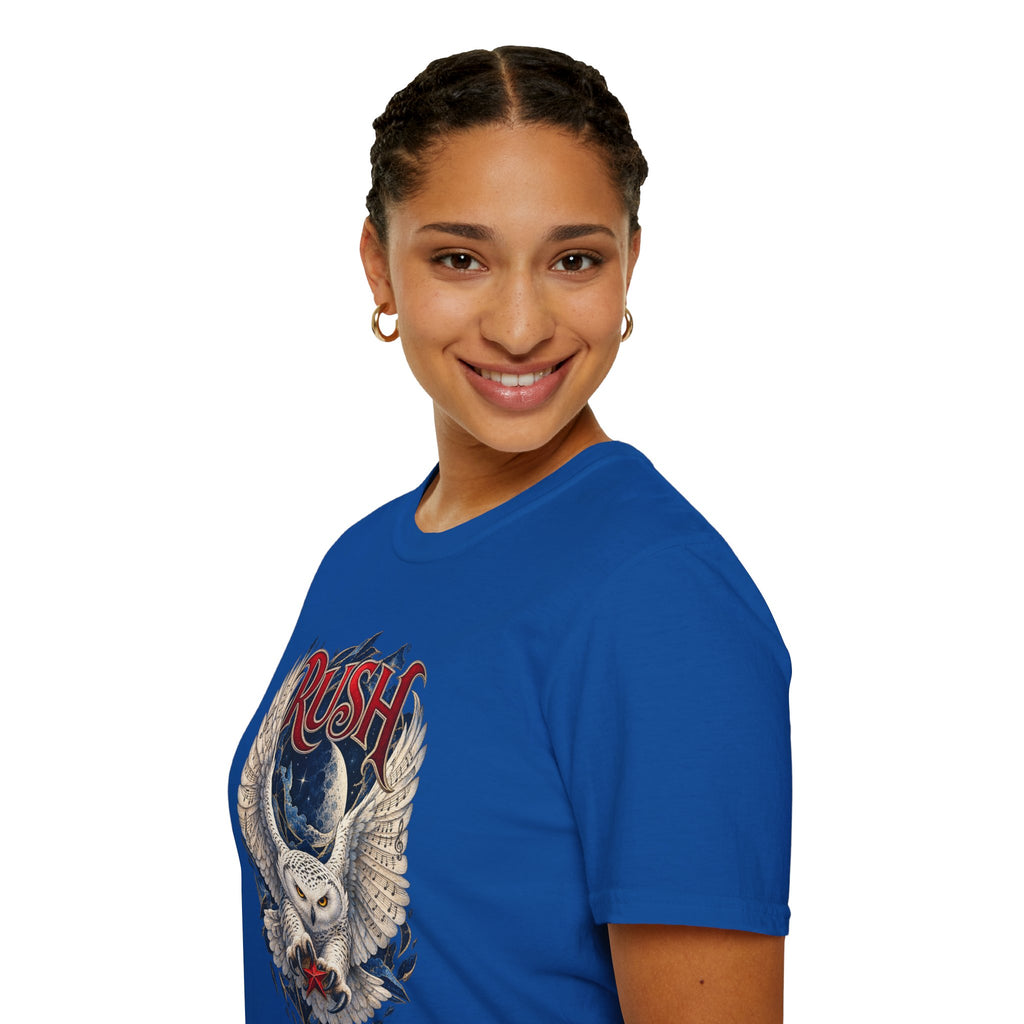 Rush | Fly by Night | Prog Rock | Owl Band Graphic T-Shirt