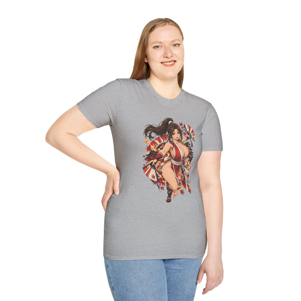 Mai Shiranui | Fatal Fury | Anime Style Pin up Girl Warrior T-Shirt