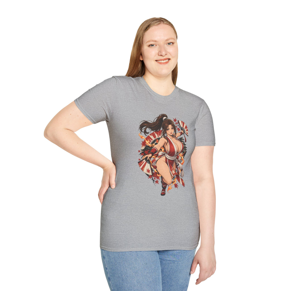 Mai Shiranui | Fatal Fury | Anime Style Pin up Girl Warrior T-Shirt