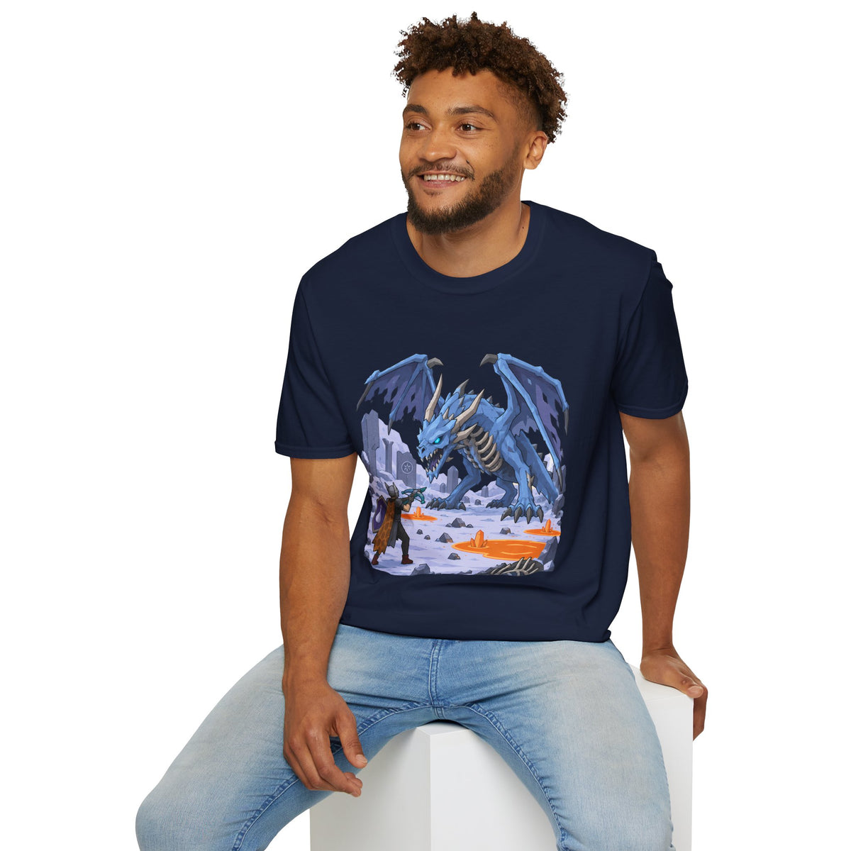 Vorkath Blue Ice Dragon T-Shirt - Fantasy Dragon Graphic Tee