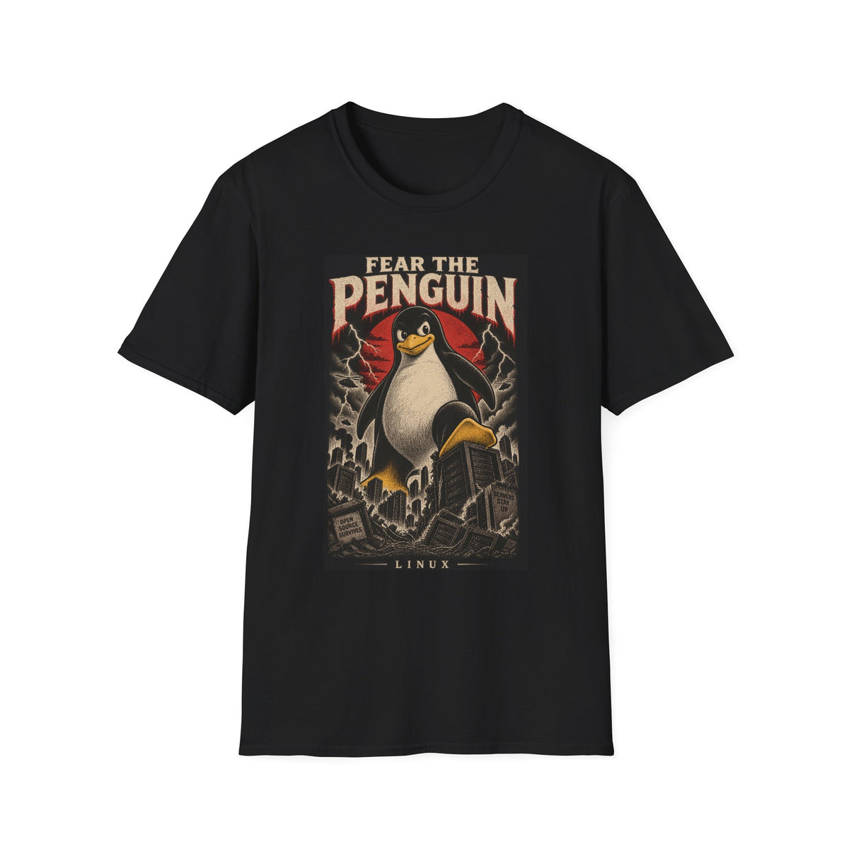 Linux | Fear The Penguin | Graphic Tee