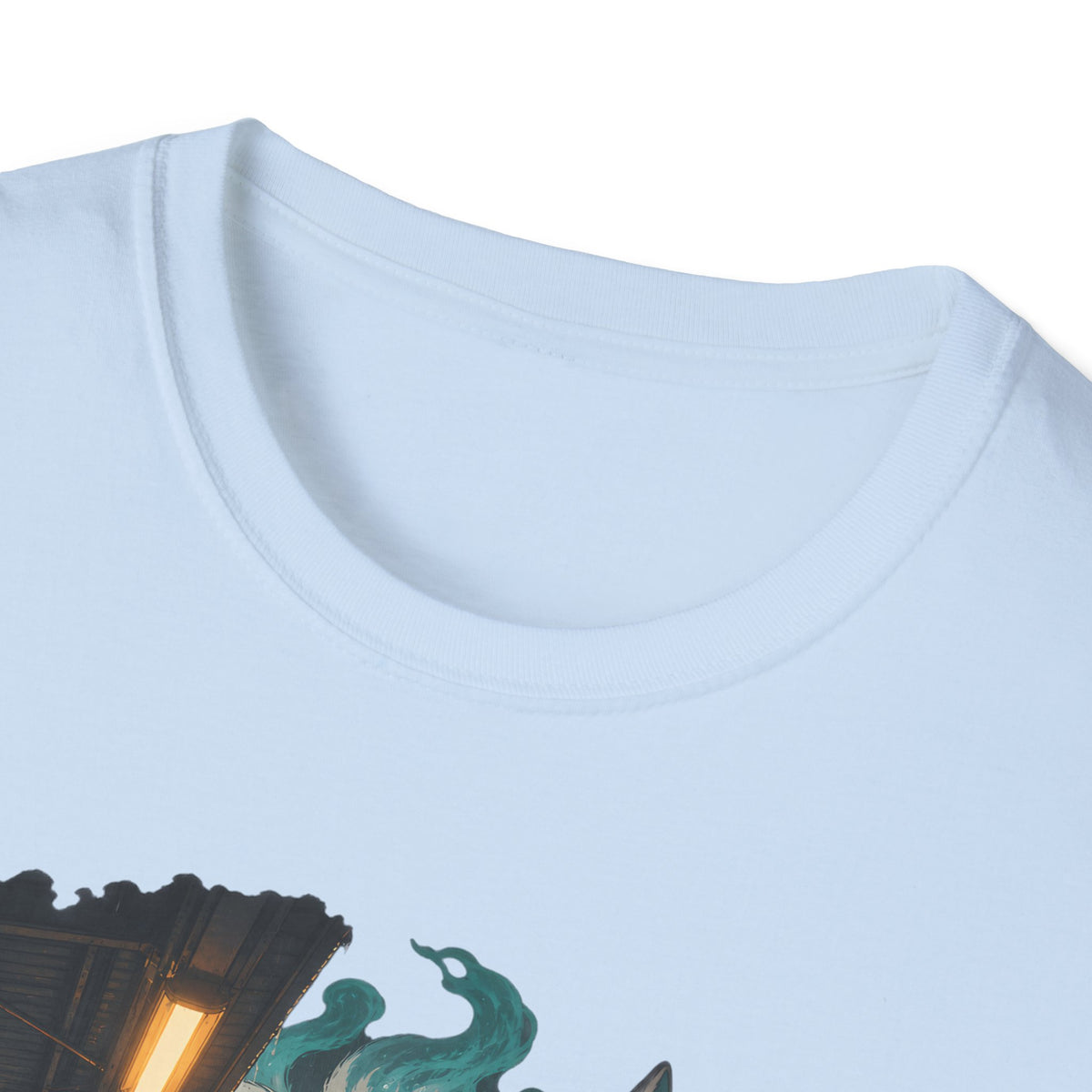 Wolf in the Rain | Last Train Home T-Shirt | Urban Nightscape Graphic Tee