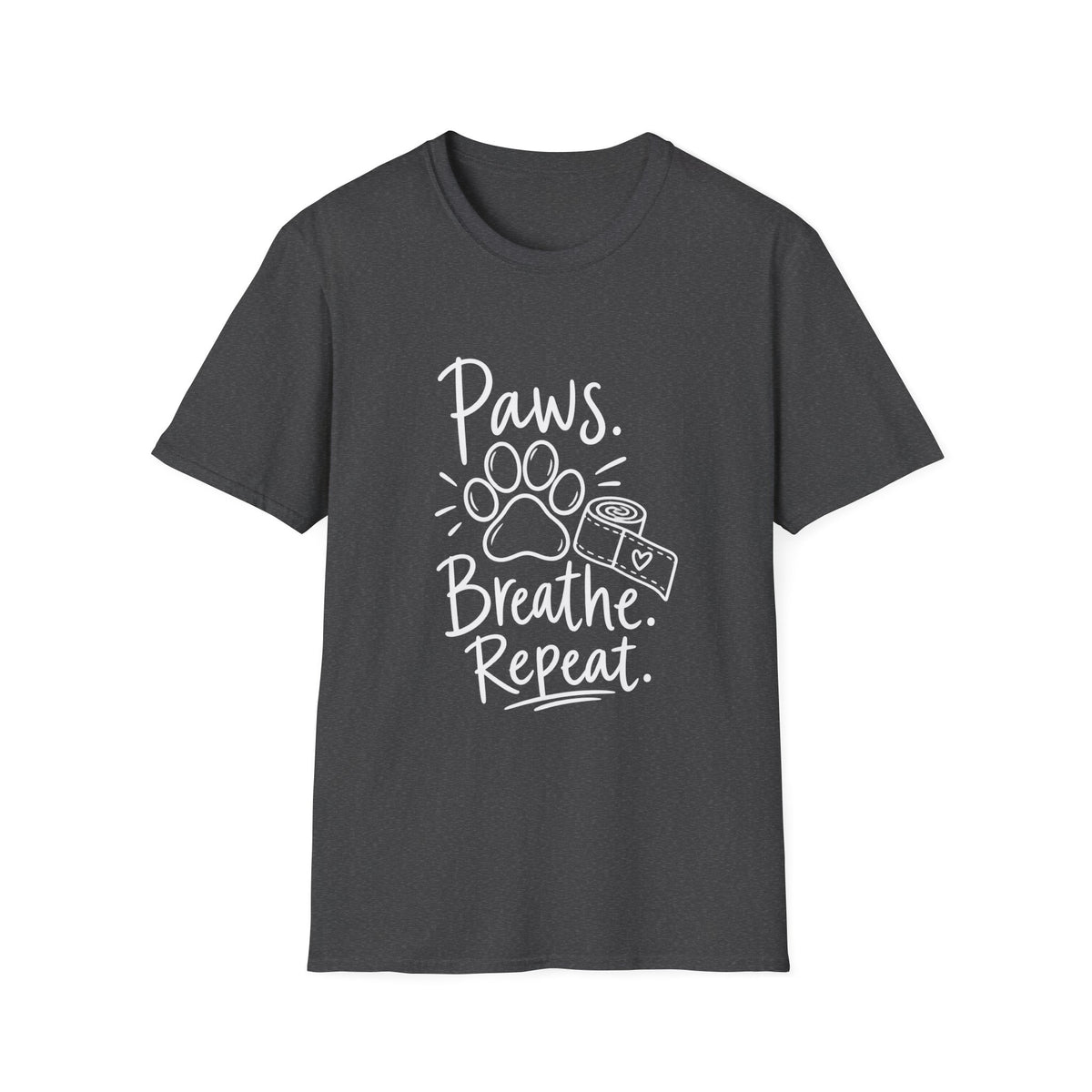 Vet Gift | Animal Lover Gift | Paws. Breathe. Repeat. | Graphic Tee
