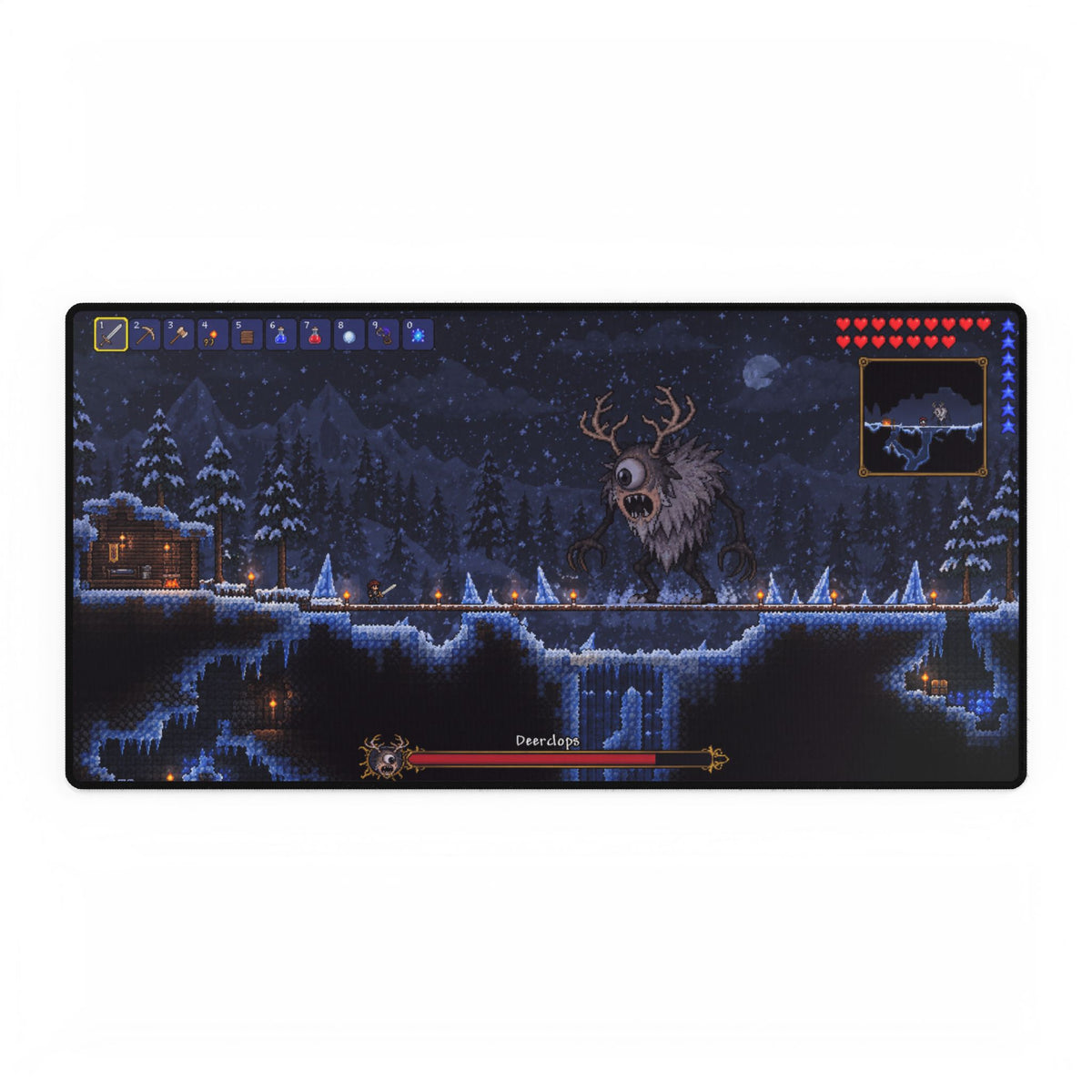 Terraria | Winter Boss Battle Mouse Pad