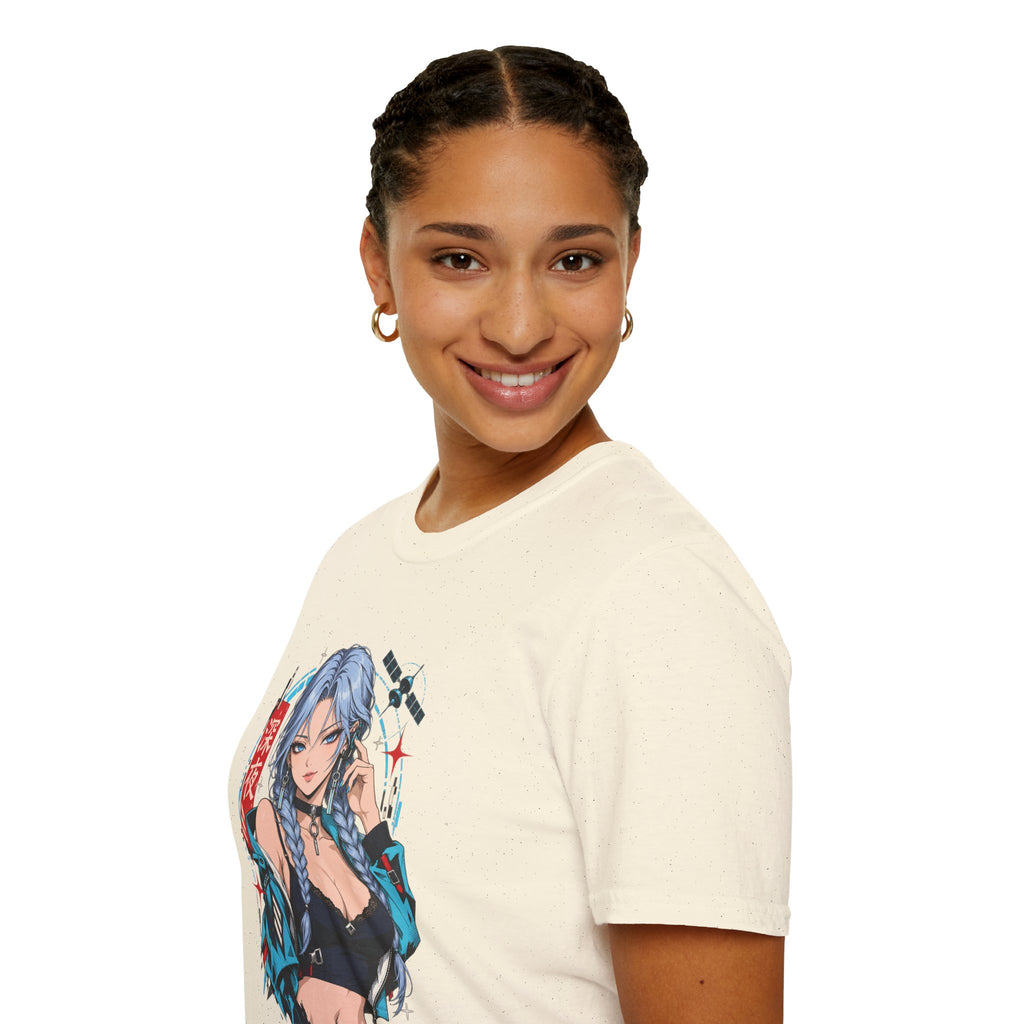 Ice | Sexy Anime Cyber Pin Up Girl Graphic T-Shirt