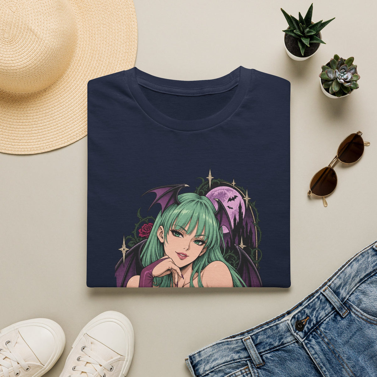 Morrigan | Sexy Pin Up Girl | Succubus Anime T-Shirt
