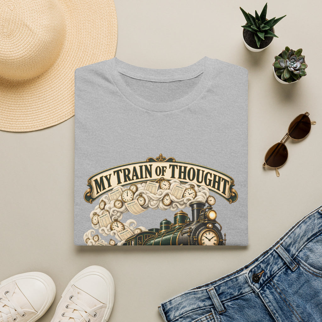 Train of Thought Vintage Steam Engine T-Shirt | My Train of Thought Has a Full Working Timetable