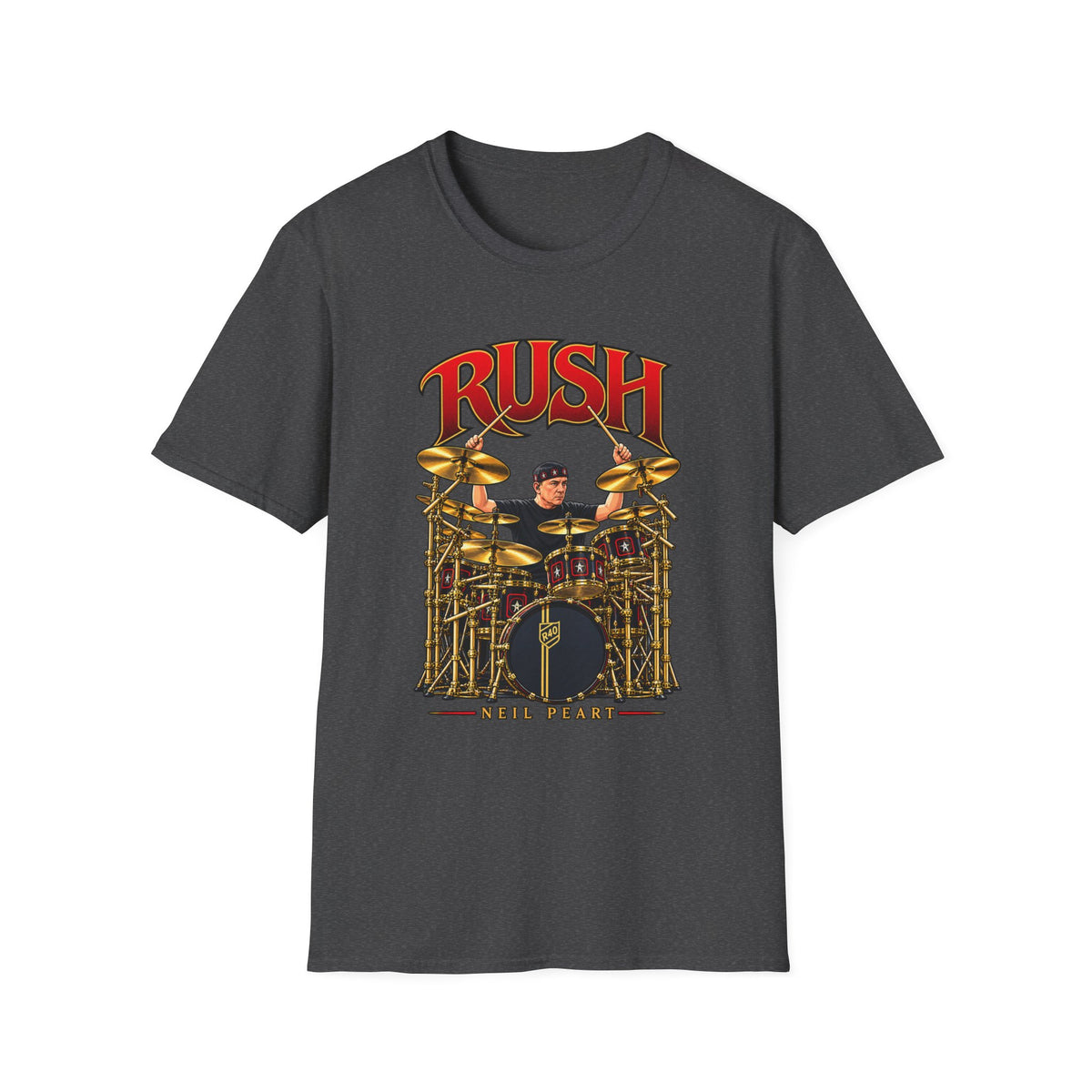 Rush | Neil Peart Drum Solo | Prog Rock Drummer Graphic T-Shirt