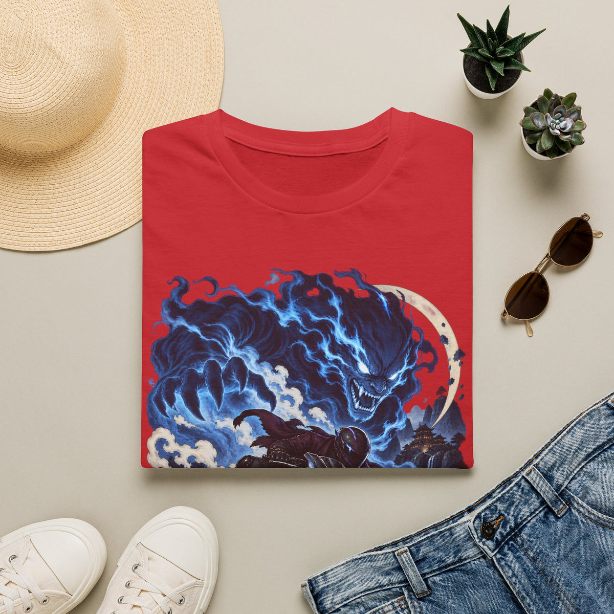 Demon of the Storm | Night Rider | Japanese Urban Motorcycle Tee