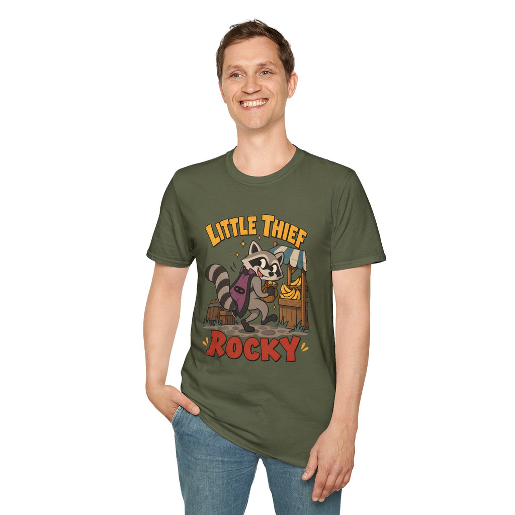 Little Thief Rocky T-Shirt - Cute OSRS Rocky Tee