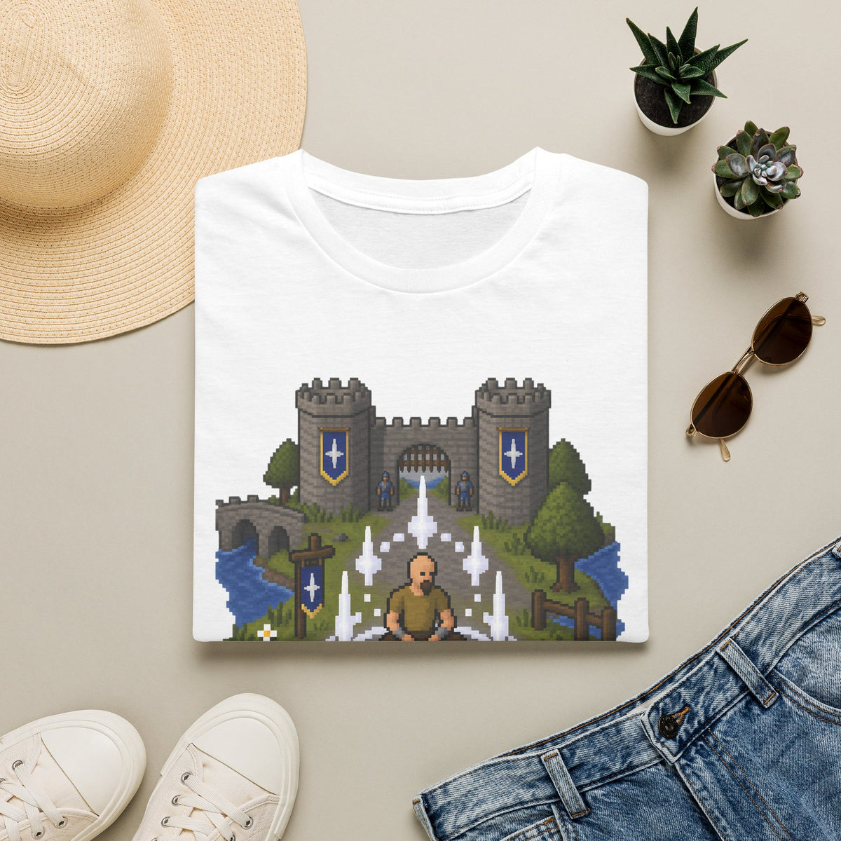 Lumbridge Castle Teleport Tee - Runescape / OSRS Inspired