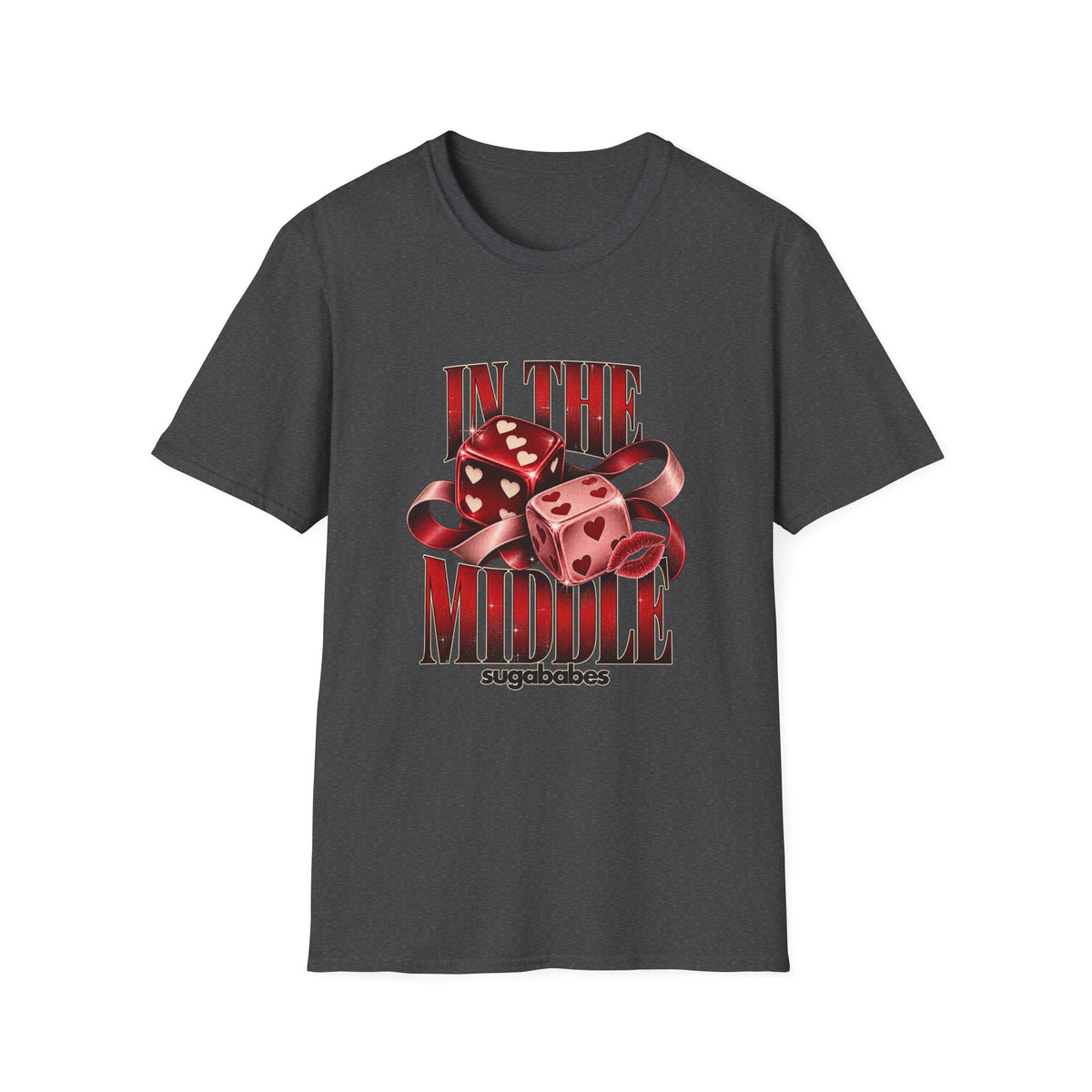 In The Middle | Sugababes | Retro Red Dice Graphic T Shirt