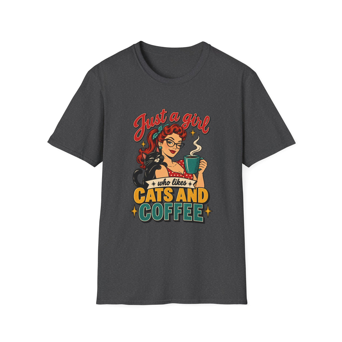 Just a Girl Who Likes Cats and Coffee Tee