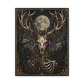 Canvas | Deer Skull Moonlit | Occult Wall Art
