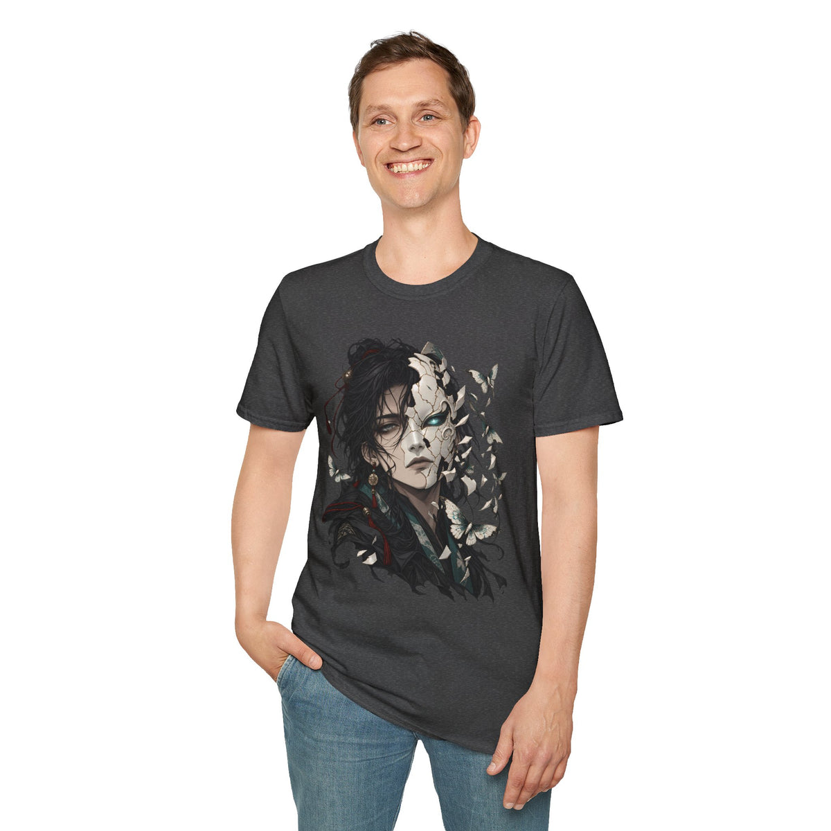 Mask Unfurls | Japanese Anime Style Mask Graphic Shirt