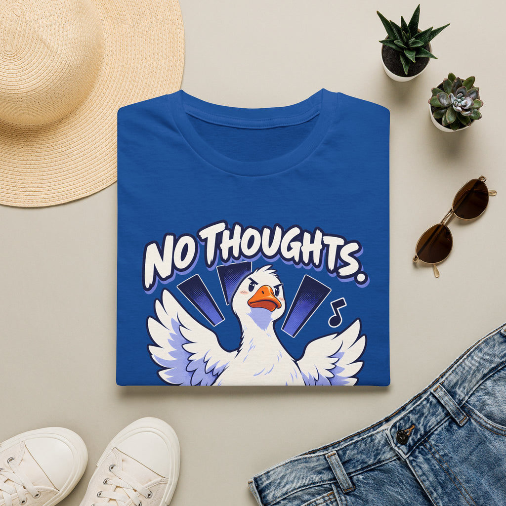 Cute Goose | No Thoughts, Just Boss Music T Shirt