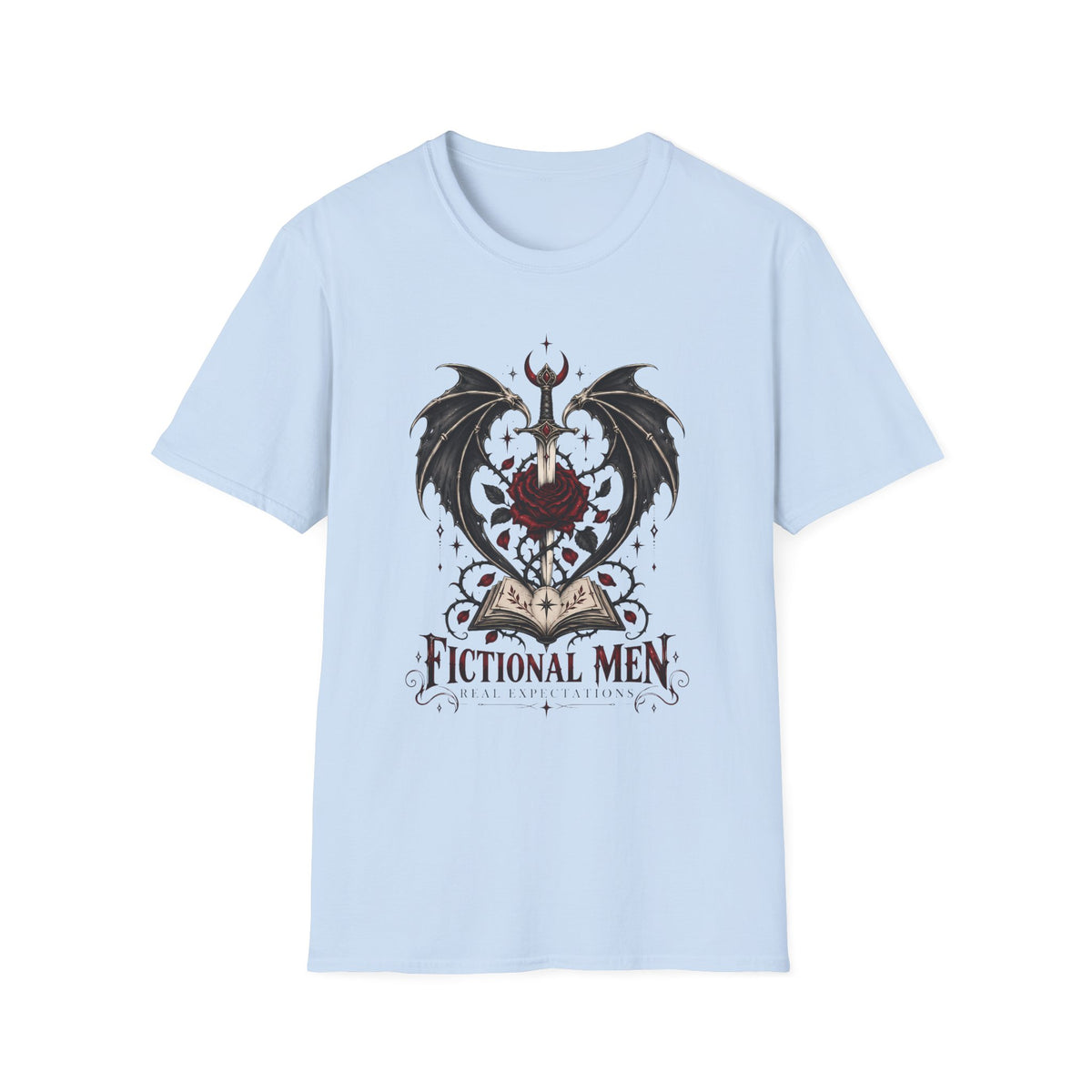 Fictional Men Real Expectations | ACOTAR Inspired Graphic T Shirt