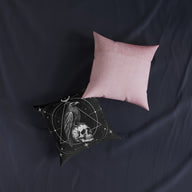 Raven Skull Gothic Moon Geometric Cushion | Decorative Sofa Pillow