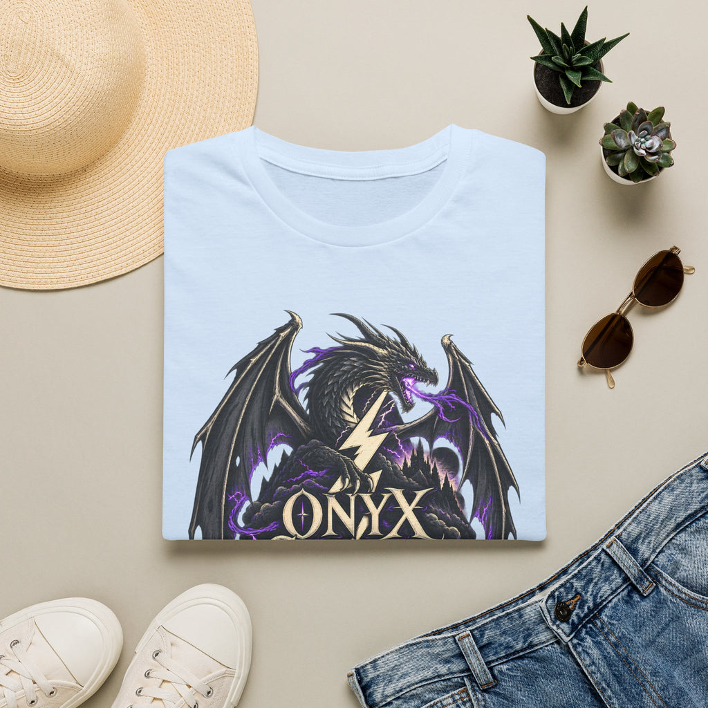 Onyx Storm Dragon T-Shirt | Book Inspired Gothic Lightning Fantasy Tee